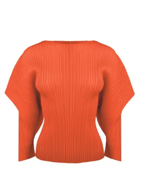 (Restocked) Abigail Curve Sleeves Plissé Satin Top