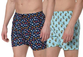Romano nx Men's 100% Cotton Boxers/Shorts - Combo (Pack of 2)