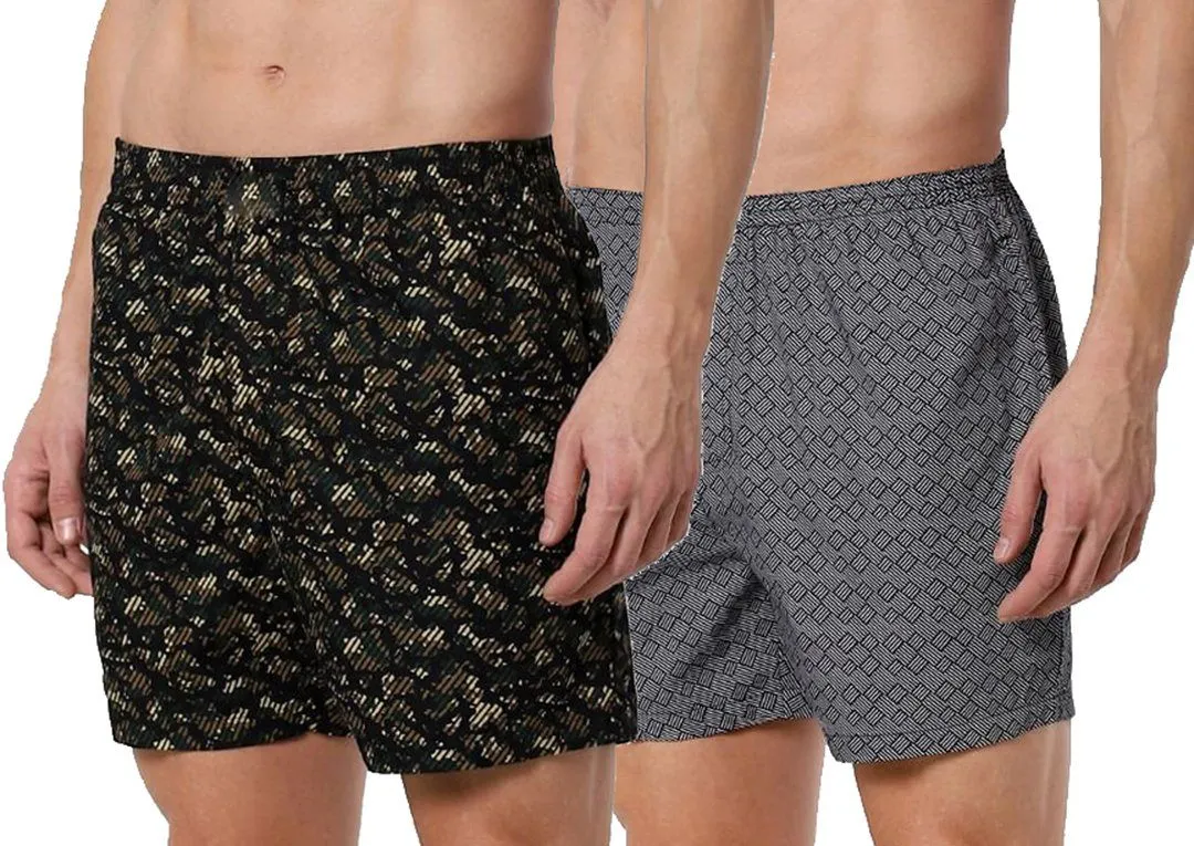 Romano nx Men's 100% Cotton Boxers/Shorts - Combo (Pack of 2)