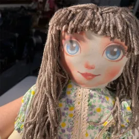 Story Time Friends Oliver Oatcake Cloth Doll 18" Hand-Painted Face
