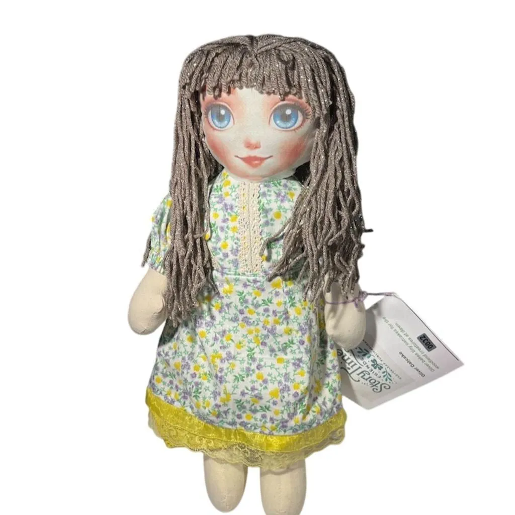 Story Time Friends Oliver Oatcake Cloth Doll 18" Hand-Painted Face