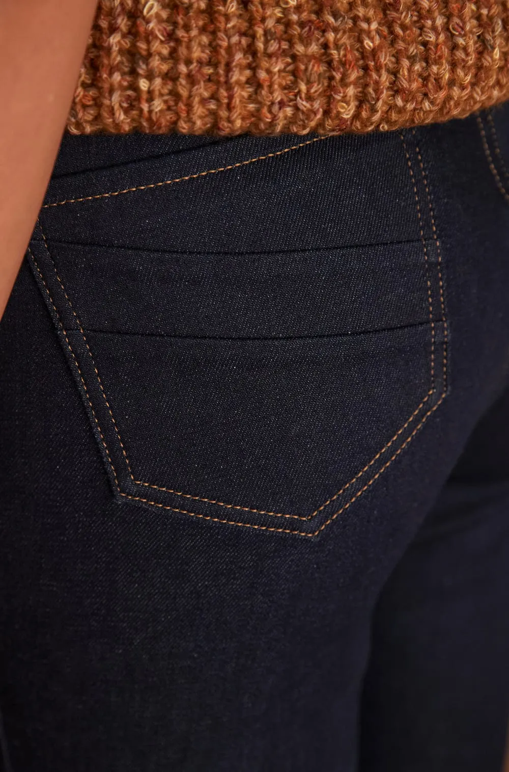 SUZY NAVY BLUE SLIM-FIT JEANS