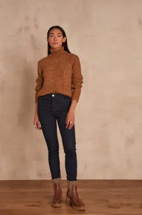 SUZY NAVY BLUE SLIM-FIT JEANS