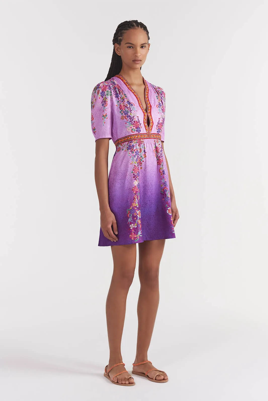 Tabitha Mini Dress In Zinnia Gradient