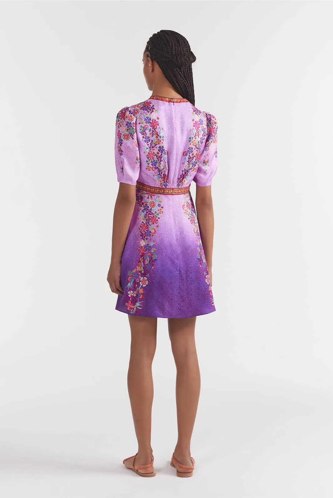 Tabitha Mini Dress In Zinnia Gradient