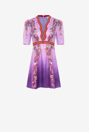 Tabitha Mini Dress In Zinnia Gradient