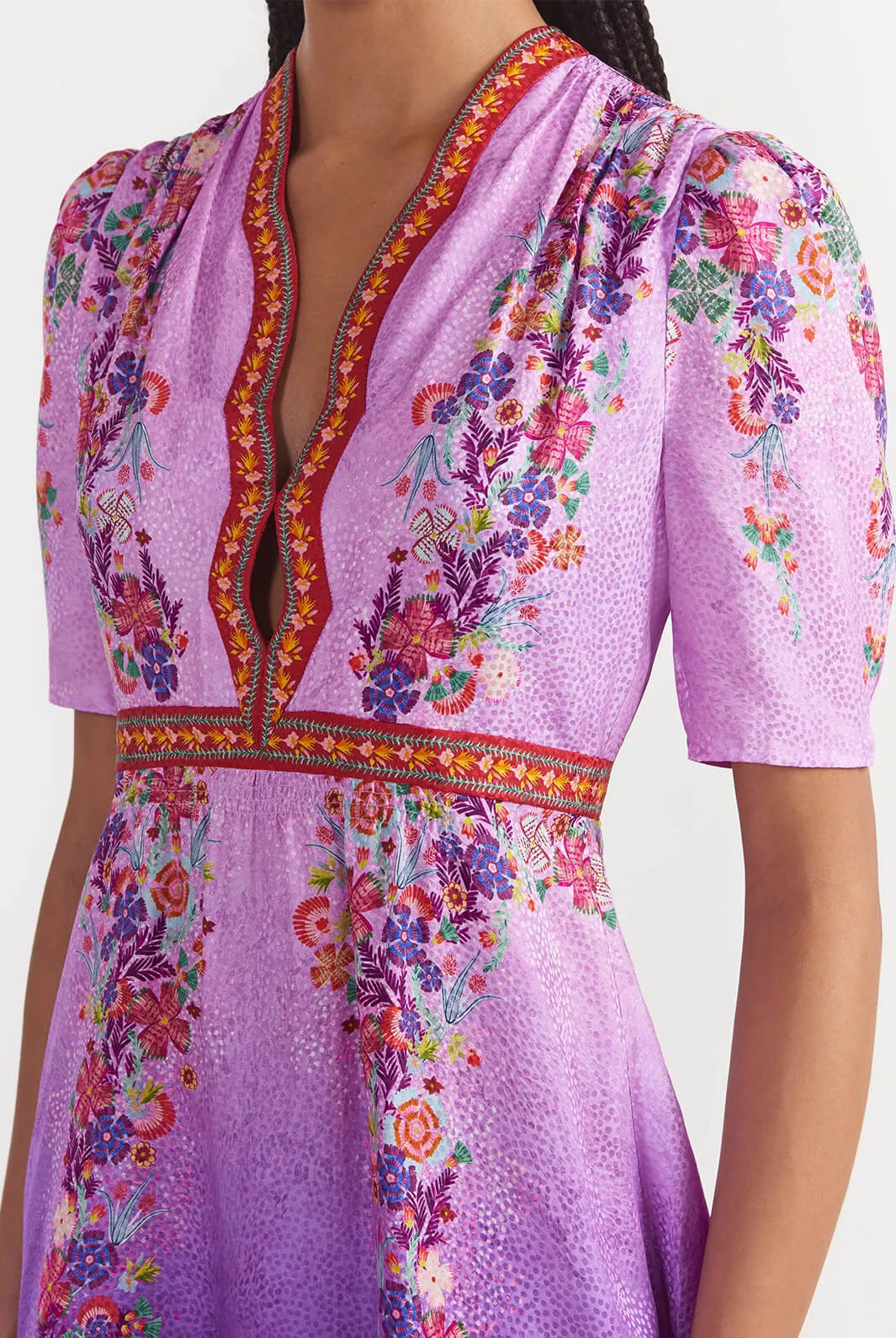 Tabitha Mini Dress In Zinnia Gradient