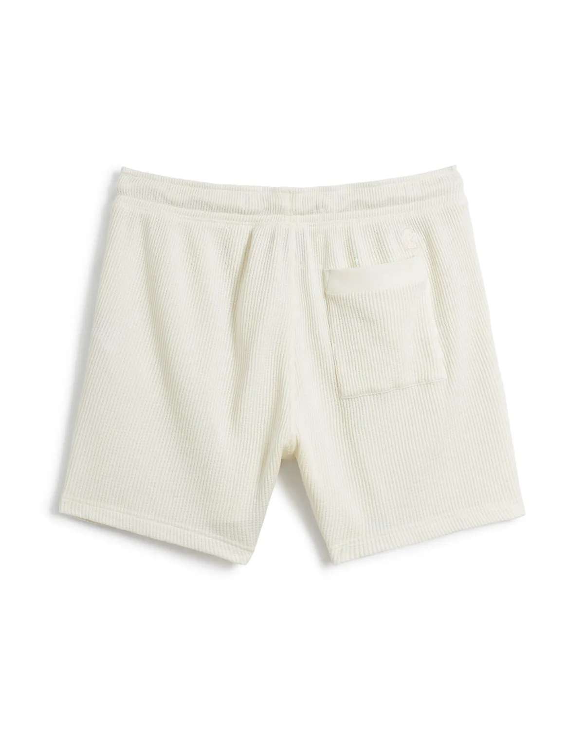 The Cannes Waffle Knit Shorts - Vintage Ivory