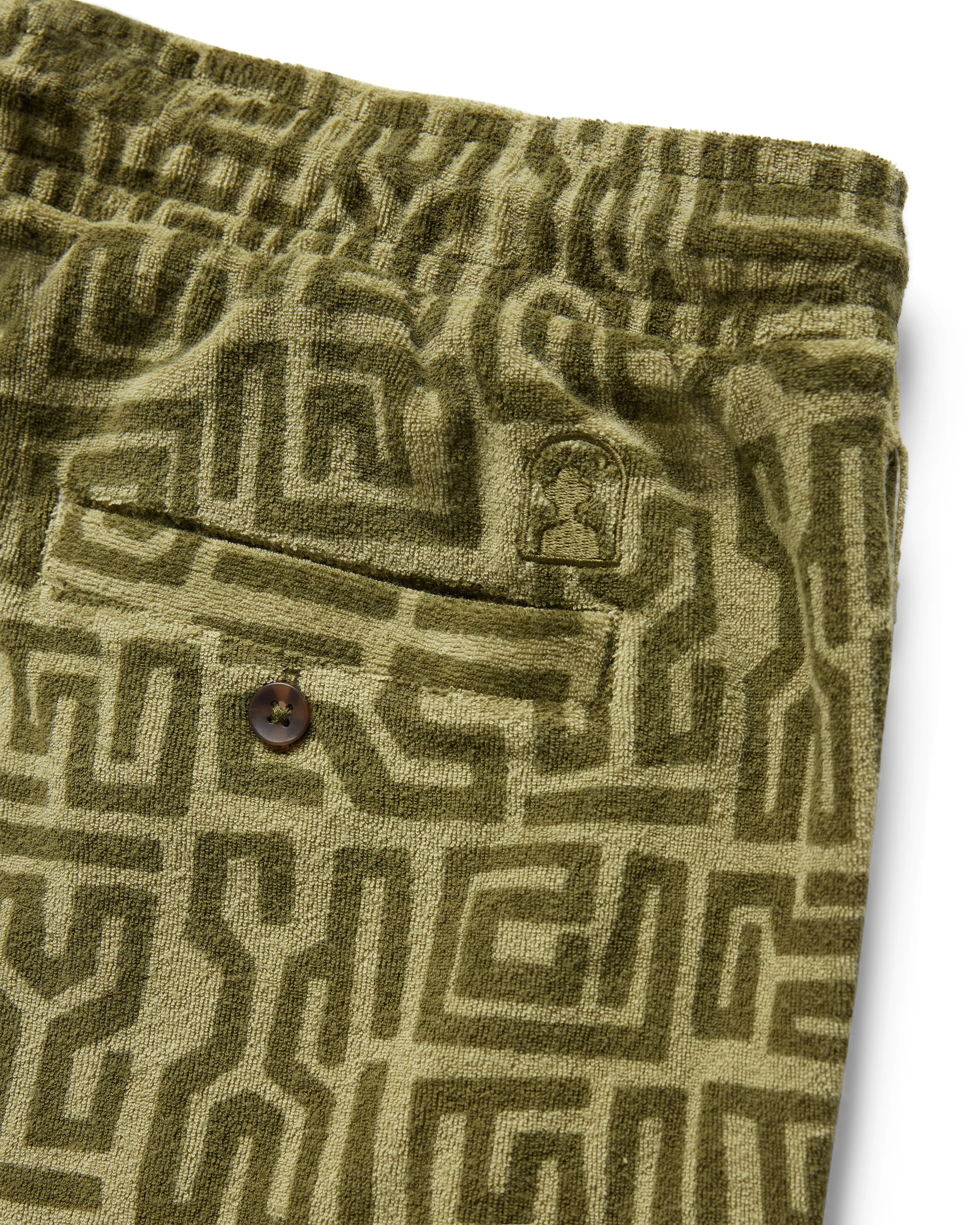 The Tropez Terry Cloth Shorts - Berdea Tayana Print