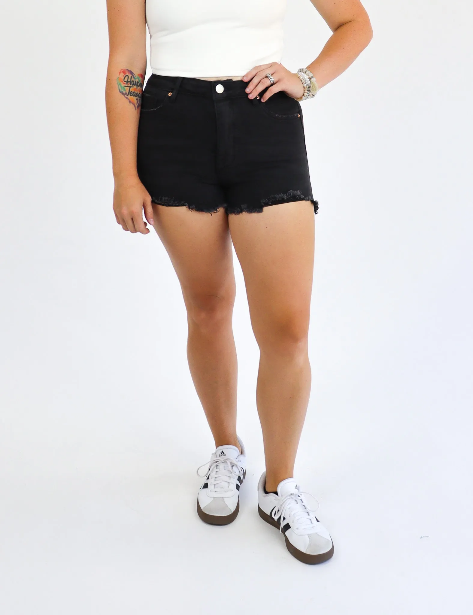 Tummy Control Denim Shorties by AJ