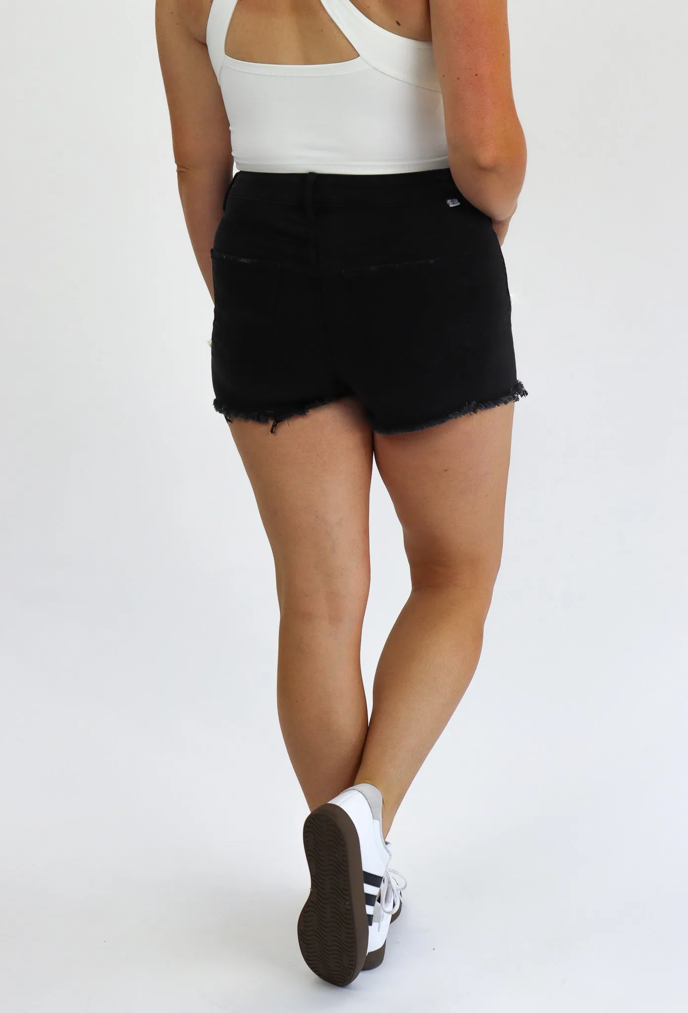 Tummy Control Denim Shorties by AJ