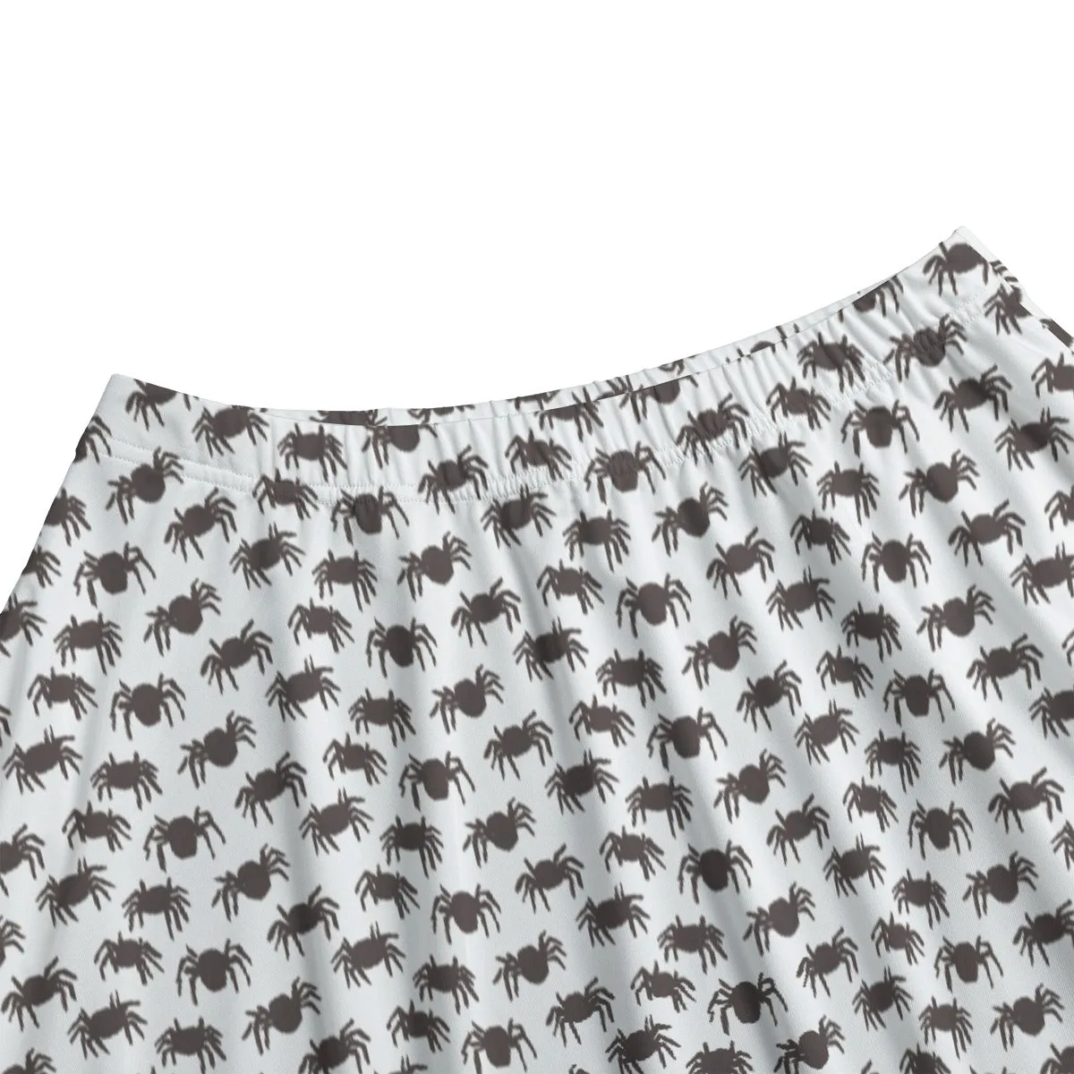 Vampire Art Edgy Trendsetter Maxi Skirt With Pockets - Halloween Spiders