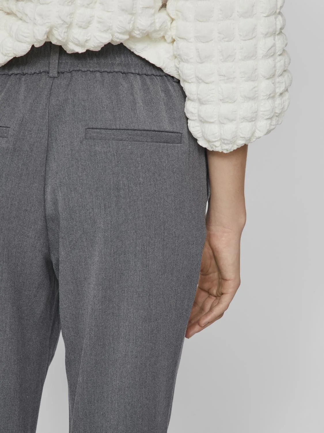 VIVARONE Trousers - Medium Grey Melange
