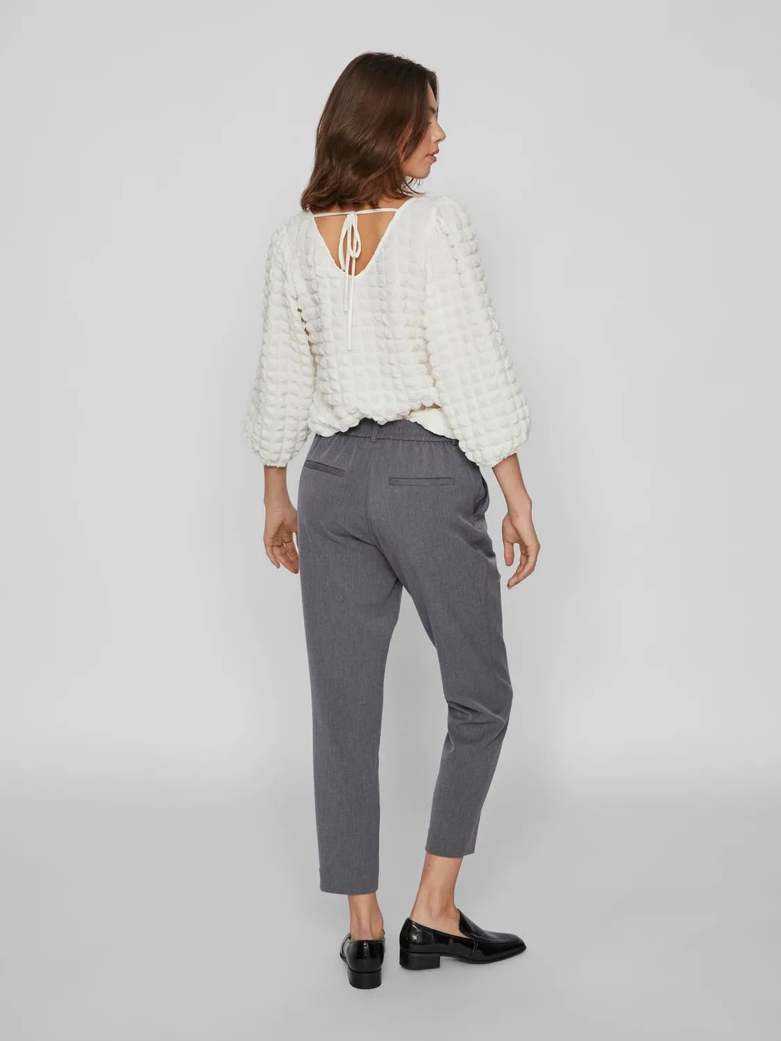 VIVARONE Trousers - Medium Grey Melange