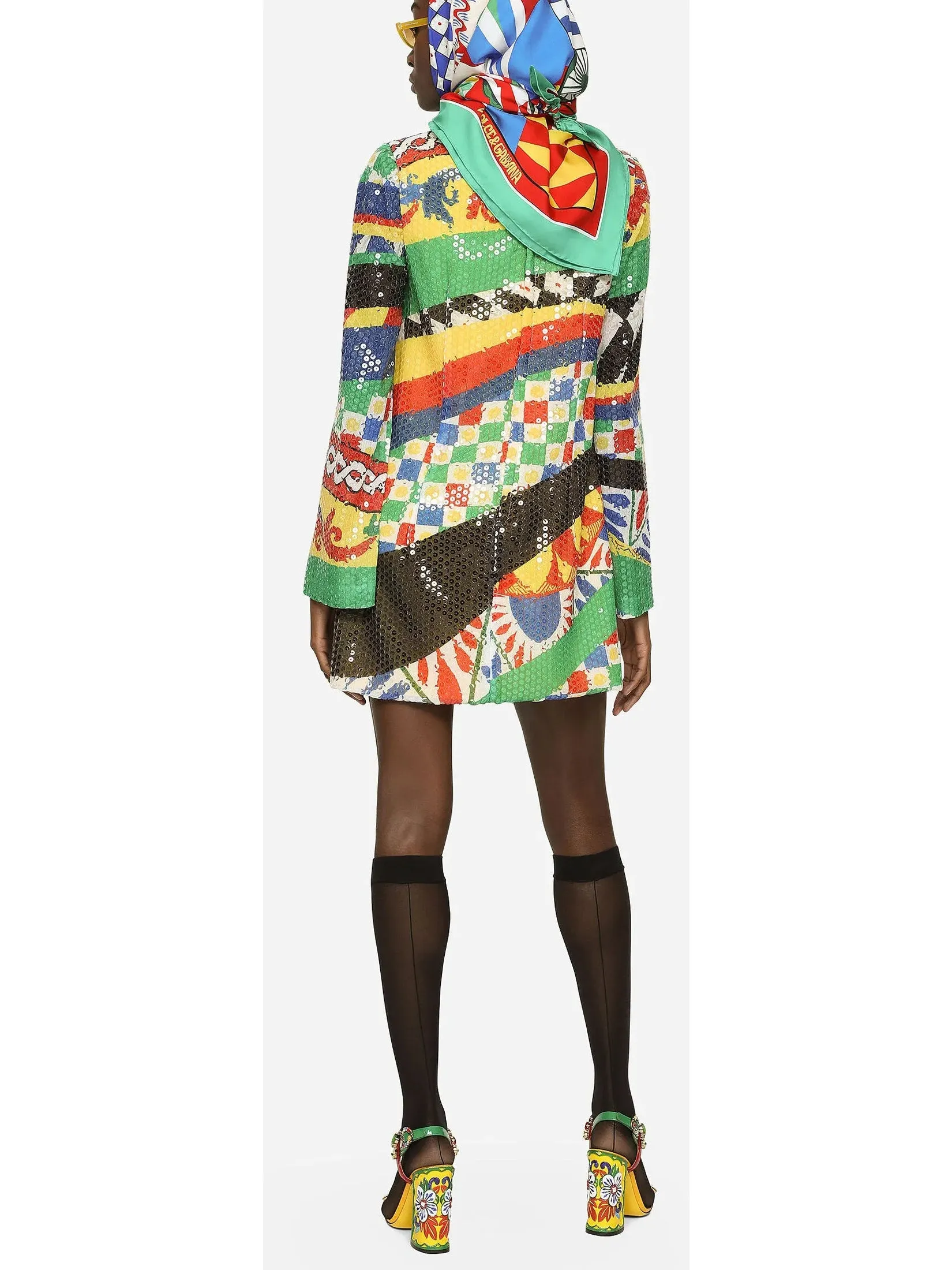 Women’s Carretto Patterned Sequin Mini Dress