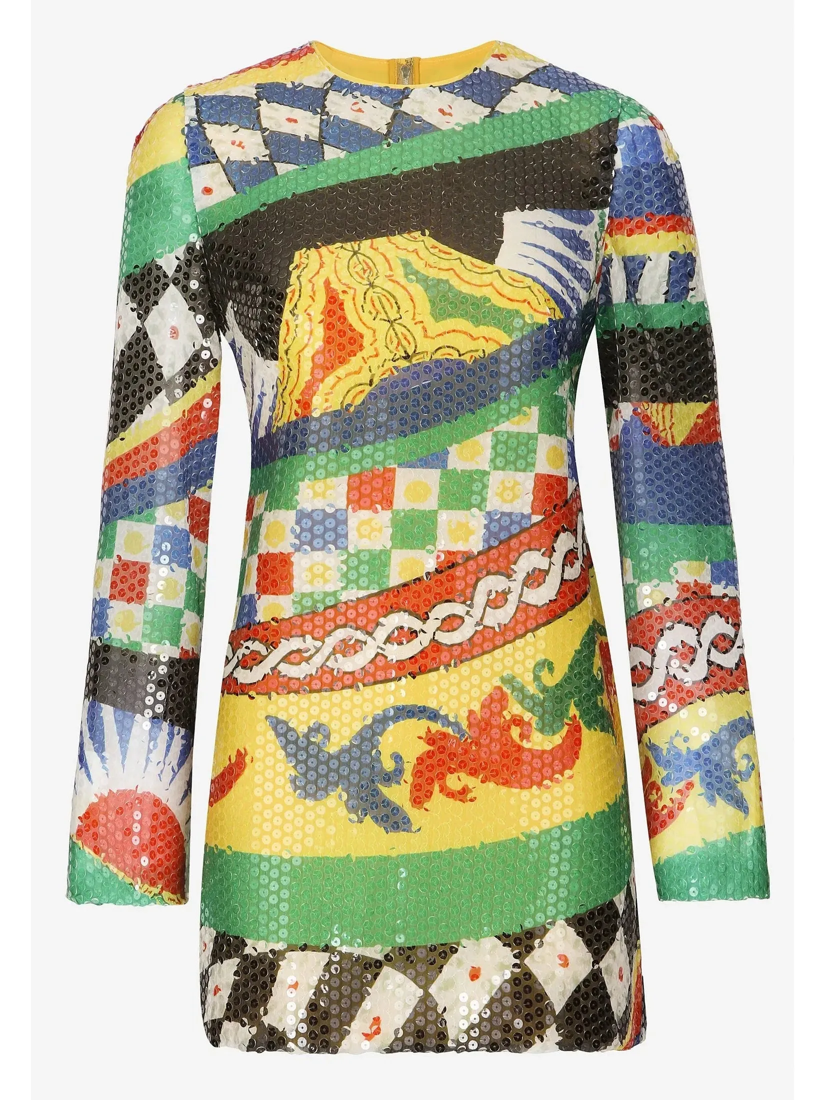 Women’s Carretto Patterned Sequin Mini Dress